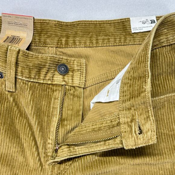 Levis Pants Womens 30x29 Brown Corduroy Stretch Preppy Casual NWT IRREGULAR 5222 - Picture 3 of 13